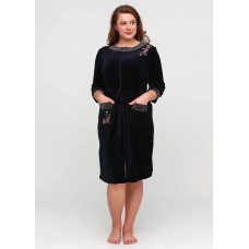 Халат Romeo Life XL,3XL,4XL  велюр 3604